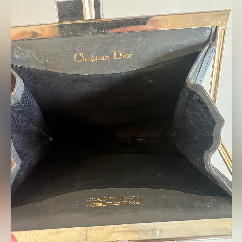 Vintage Christian Dior Leather Coin Purse - Picture 3 of 4